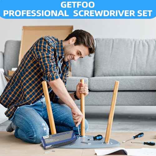 Magnetic Screwdriver Set - 7-Piece Cushion Grip Kit / 4 Phillips & 3 Flat Heads for Auto Repair, Electronics & Furniture Assembly | Holiday Gift for Mechanics & DIYers