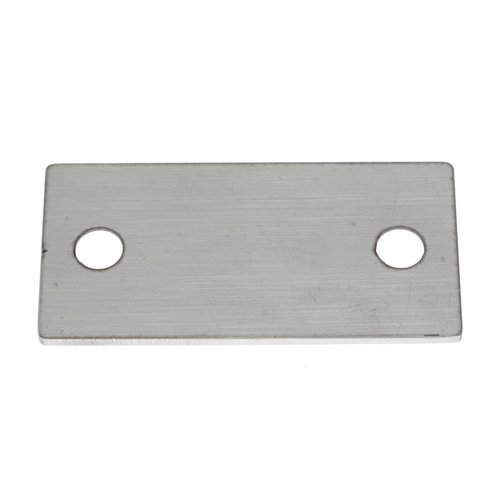 Maxmoral Door Hole Cover Plate Matching Screws Stainless Steel Door Edge Filler Plate Impact Blank Cover Latch Door Hole Repair Gasket for 1-1/8 in. Door Mortise Edge Filler Plate Silver