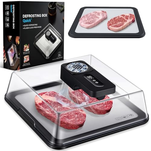 AuntyFey Black Rapid Defrosting Tray for Frozen Meat – Thawing Plate