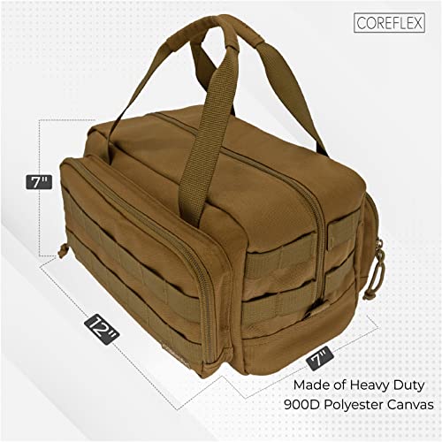 Coreflex Brown 12-Inch Heavy Duty Multi-Purpose Tool Bag for Mechanics & Trades