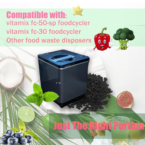 PurifyLogix 4-Pack Activated Charcoal Refills for Vitamix FC-50/FC-30 FoodCycler
