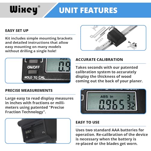 WR510 Electronic Digital Readout Kit for Portable Planers, Multi