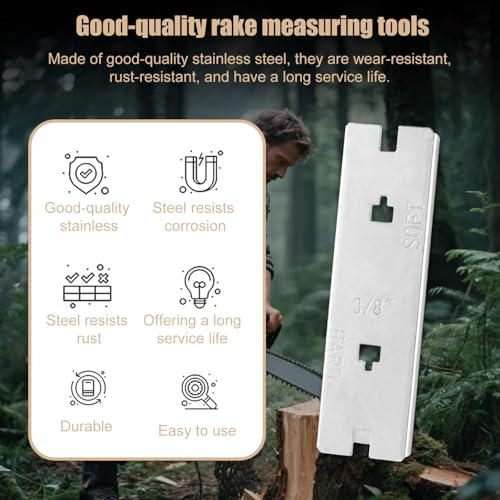 Sinbana Chain Saw Raker Gauge 3/8in Stainless Steel - Depth Gauge (Variation: Chain saw rake depth gauge / 1)