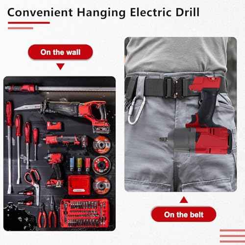 6PCS Belt Clip for Milwaukee, 42702653, Belt Hook Compatible with Milwaukee M18 Tools Hammer Drill Impact Driver Replace for 2604-20, 2604-22, 2604-22CT, 2797-22