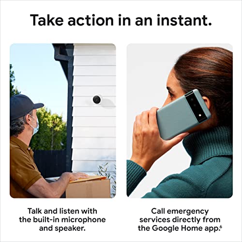Google Nest Cam Outdoor & Indoor Battery Wireless Security Camera (1 Pack)