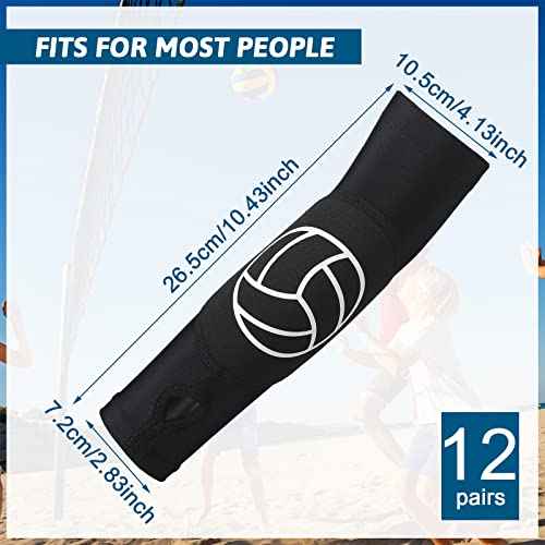 Minatee Volleyball Arm Sleeves Passing Hitting Forearm Sleeves with Protection Pads and Thumb Hole