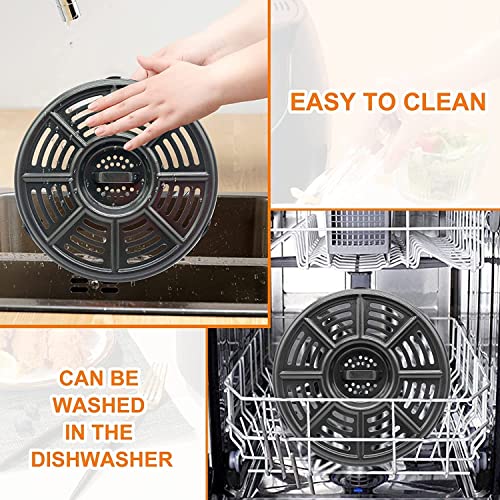 GWY 8.2" Crisper Pan for Ninja AF101 AF150 AF161 Air Fryers 4-5.5 Qt - Dishwasher Safe