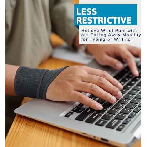 HiRui 2 Pack Wrist Brace Wrist Wraps for Carpal Tunnel Arthritis Tendonitis Sprains Pain Relief, Wrist Compression Straps for Workout Sports, Day & Night Support Adjustable Fits All (Black)