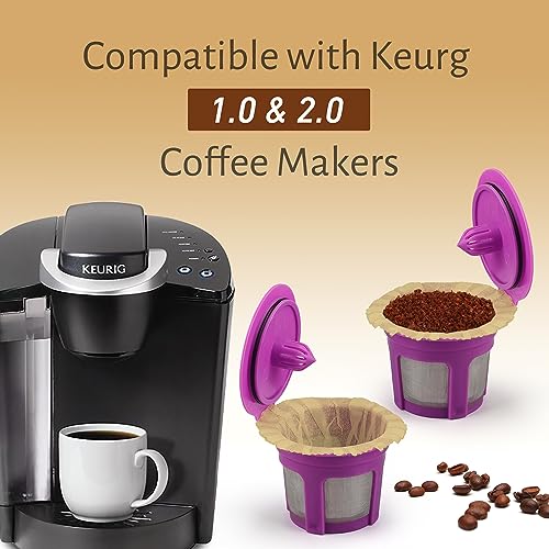 Irmidi 100 Disposable K Cup Filters for Keurig 1.0/2.0 - Natural