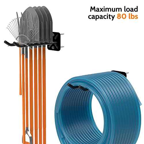 2PCS Racks for chairs,12.4 inch Garage Hooks,Heavy Duty Hooks,Wall Mount Garage Hooks,Hanger for Garage Wall,Heavy Duty Storage Hangers,Organizer to Chairs,Power Tools,Garden Tools,max 120lb.