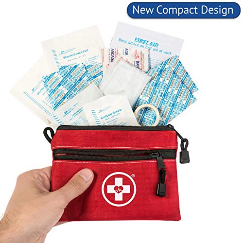 Swiss Safe 2-in-1 10 Pack Camping & Travel First Aid Kit - Comprehensive Emergency Medical Supplies