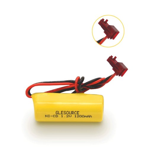 GLESOURCE (2 Pack) ELB1P201NB Emergency Light Battery for Lithonia ELB1P201N2 ELB1P2901N ELB1P201N ANIC1493 Lithonia 1009S00-MZ ELB0320 Grainger 4WT20 OSA212 NIC1169 EBE-33 NiCad 1200mAh