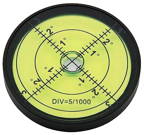 Round High Precision 60mm Aluminium Bubble Level – RV Circular 6012