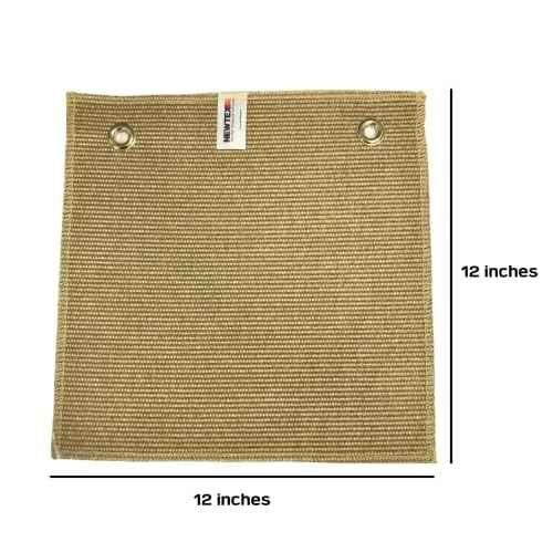 Newtex High-Temperature Resistant Fiberglass Pad - 2 Pack (12" x 12" each) - High Heat Resistant PlumberPad for Soldering, Welding, Brazing - Heavy Duty, Professional Welding Pad