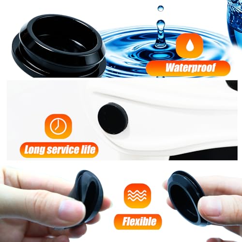6PCS 1-1/4 Inch (32mm) Silicone Rubber Hole Plugs Waterproof Sealing Caps