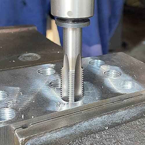 Burkit 2pcs M2 X 0.4 Thread Tap Right Hand, HSS M2 x 0.4 Straight Fluted Machine Tap