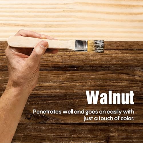 SENVEN Walnut Wood Stain 3.5 Fl Oz - Fast Drying, Water-Based, Non-Toxic Interior & Exterior Furniture & Cabinet Finish