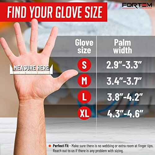 FORTEM Cut Resistant Gloves, 4x, Level 5 Protection Cutting Gloves For Oyster Shucking, Kitchen Work, Food Grade