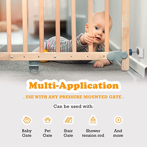 Wall Nanny Baby Gate Wall Protector 1-Pack - White, Made in USA