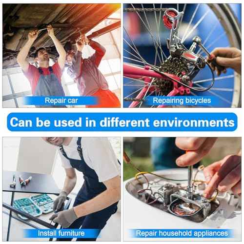 6-Piece 14mm Shallow Sockets, 3/8-Inch Drive, 6-Point, Corrosion Resistance, Compatible with Standard Ratchet Wrenches and Tools