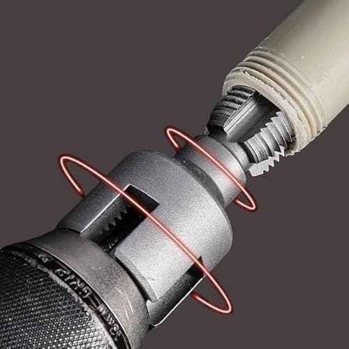 2025 Dual-Function Pipe Threading Tool ? Internal & External Thread Cutter for 1/2" & 3/4" PVC/Plastic Pipes, Pipe Thread Cutting Tool for Plumbers, DIYers, & Contractors (1/2" (DN15)+3/4" (DN20))