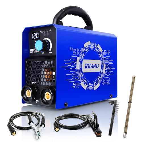 RILAND Stick Welder, 110V Portable ARC Welding Machine ? 4.4lb Lightweight, Hot Start, Anti-Stick & Overload Protection for Home DIY, Metal Repair, Workshop Use