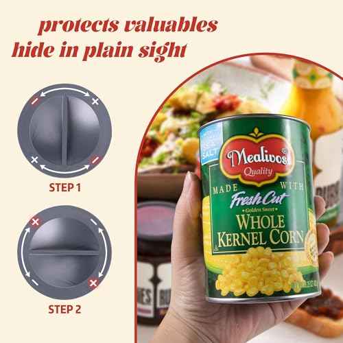 Fake Can Diversion Safe£¬Perfect for Hiding Storage Key,Cash,Jewelry,Card£¬Coins-Keep Your Valuables Safe-Corn