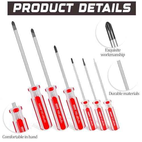 6Pcs Triwing Screwdriver Set 1.5mm 2mm 3mm 4mm 5mm 6mm Magnetic Point Y Shaped Tri-Point Tip Screwdriver Set Tri-wing Screwdriver Set with Plastic Handle