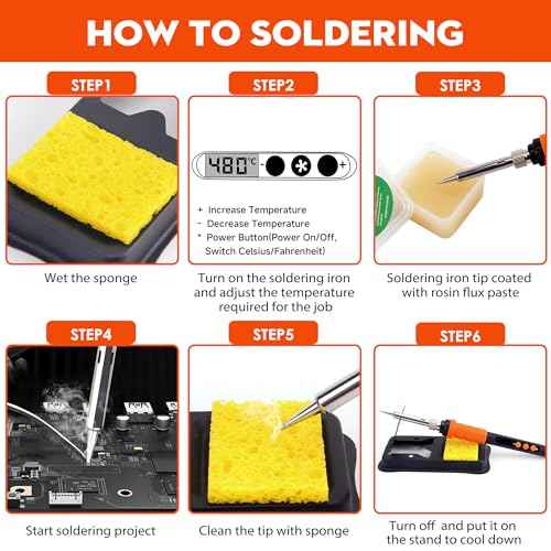 LDK Soldering Iron Kit, 100W Digital Soldering Iron Cautin for Electronics, Soldering Iron Pen Soldering Gun Jewelry Welding Kit with 5pcs Tips, Stand, Solder, Solder Paste, Solder Sucker, Tweezers
