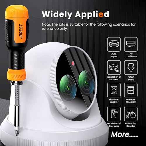 JOREST 25 in 1 Multi Bit Screwdriver Set, Portable Multi Screwdriver Tool All in One, Tool Gifts for Men, Magnetic Screw Driver with Torx Philips Hex Flathead Square, Repair Kit for Bicycle, Toys