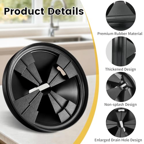 Garbage Disposal Splash Guard 3 3/8" Compatible with InSinkErator Evolution – 2Pcs