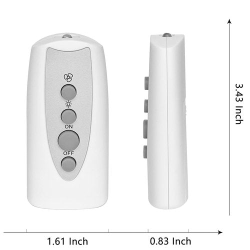 Molgoc Replacement Remote Control for Ceiling Fan,Compatible with Bell+Howell Socket Ceiling Fan Light.