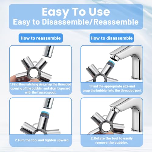 Heavy-Duty Metal Faucet Aerator Removal Kit with Multiple Sizes - Universal Plumbing Tool