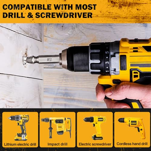 Gifts for Men,16 Pcs Damaged Screw Extractor Set Father's Day Gifts Christmas Stocking Stuffers for Adults Men, ez Out Screw Extractor, Stripped Screw Extractor Set of Rusty Broken Screws & Bolts