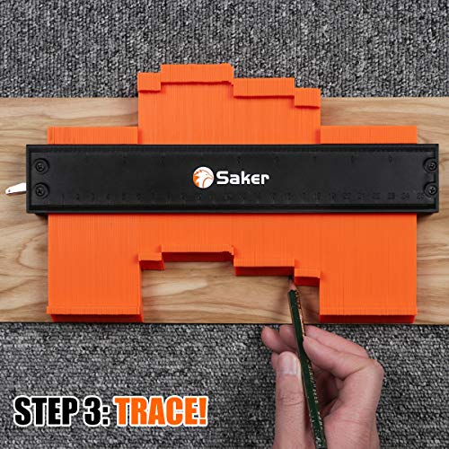 Saker Contour Gauge 5in/10in with Locking How To Copy Irregular Shapes