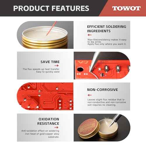 TOWOT Solder Flux For Soldering Flux Paste For Electronics Rosin 2.12 Oz (60g)