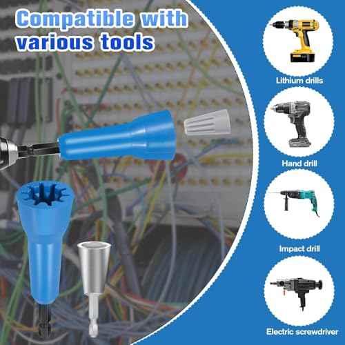 Wire Stripper Twister Tool for Drill, 35 in 1 New Wire Stripping for Drill 2025 Professional US Standard 14-12-10-8-6 Gauge Electricians Tools for Drill Wire Stripper and Twister Kit