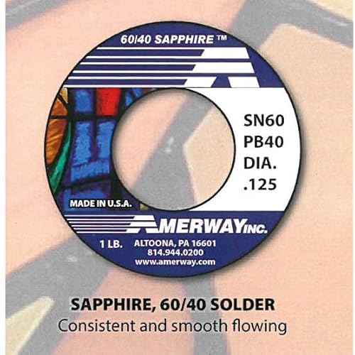 Sapphire Stained Glass Soldering Wire