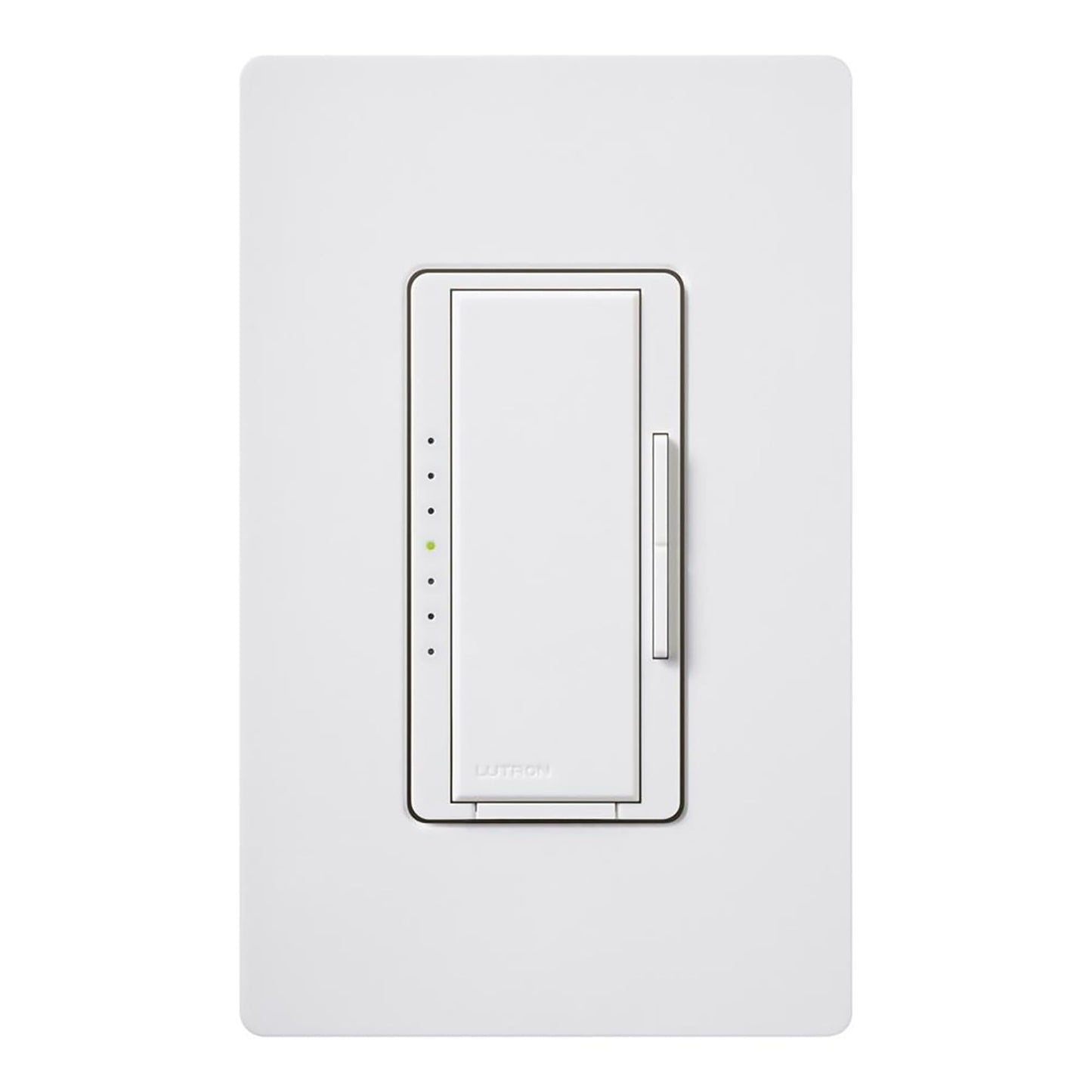 Lutron Maestro LED+ Dimmer Switch for Dimmable LED, Halogen and Incandescent Bulbs, 150W/Single-Pole or Multi-Location, MACL-153M-WH, White