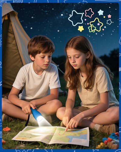EverBrite 6-Pack Mini 9-LED Flashlights with Batteries - Assorted Colors, Compact & Durable
