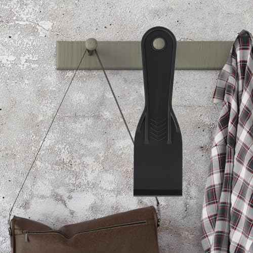 6pcs Plastic Putty Filler Knife, Black Filling Knives Flexible Putty Scraper Wall Scraper Accessory Spatula Tool for Repair Spackling Patching Plastering and Painting