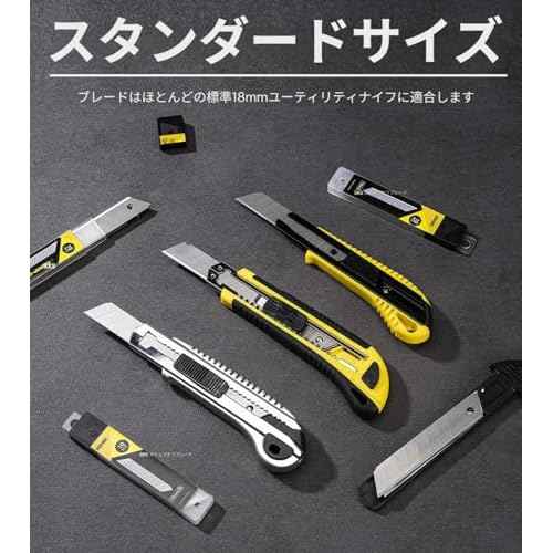 DOWELL 18mm Snap Off Blades SK5 Utility Knife Retractable Blades Box Cutter (30pcs)