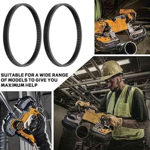 TonGass Bandsaw Rubber Tires Replacement Compatible with Dewalt DWM120, A02807, DCS374, DW328K, D28770K, D28770, Band Saw Tires for Dewalt Portaband Rubber Wheels - 2 Pack