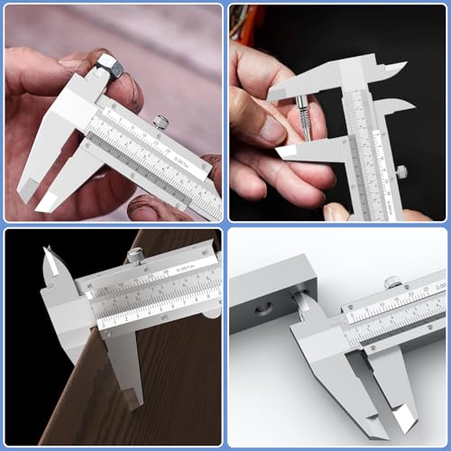 HDLNKAK 6 inch/150mm Vernier Caliper Measuring Tool, 6" Non Digital