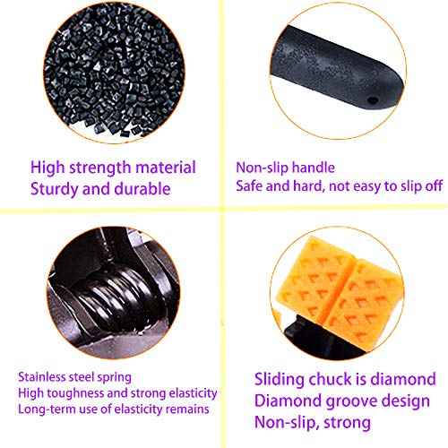 ONDY 2 Pack Of 9¡± Large Spring Clamps Heavy Duty Nylon Muslin Woodworking Clamps Photo Studio Backdrops Backgrounds Clamps Set, the Jaws Have a Maximum Opening of 4"