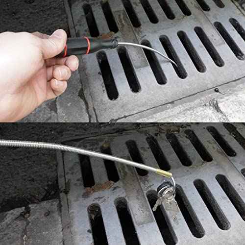 Flexible Magnetic Pickup Tool Set, 25" Bendable Extension Magnet 2lb, with Magnet Parts Tray£¬Pickup Screws, Nuts, Nails, Bolts from Hard-To-Reach Places