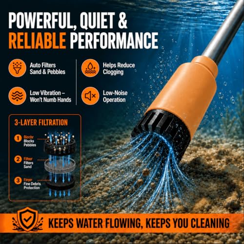 MJUM Cordless Water Transfer Pump 770 GPH with Dual 4.0Ah Batteries - Orange