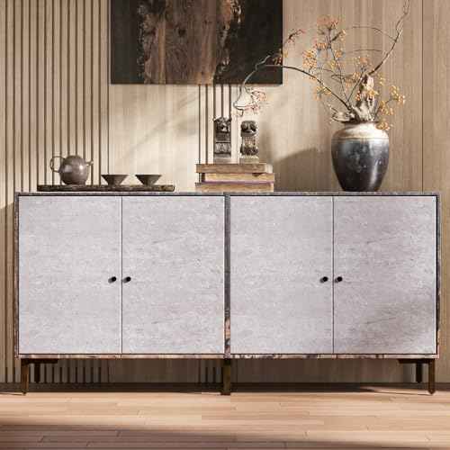 CHIHUT 12''x100'' Peel and Stick Grey Concrete Wallpaper Self Adhesive Faux Cement Wallpaper Waterproof Removable Concrete Contact Paper for Countertops Accent Walls Industrial Style Wall Paper