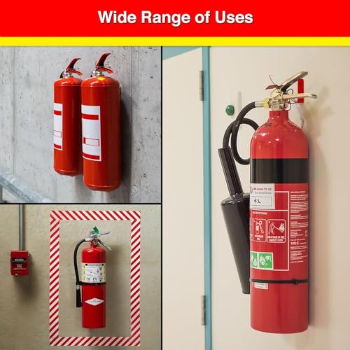 Universal Fire Extinguisher Bracket - Heavy Duty Wall Mount Holder (2 Pack)