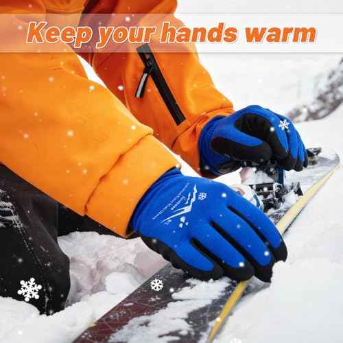 Winter Work Gloves Freezer Gloves Waterproof Insulated Work Gloves Thermal Gloves Foam Latex Coated Glove